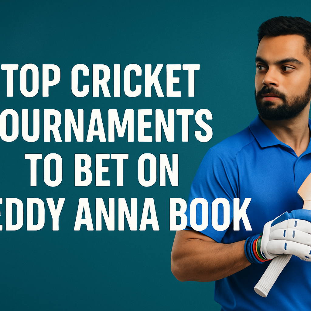 Top Cricket Tournaments to Bet on Reddy Anna Book