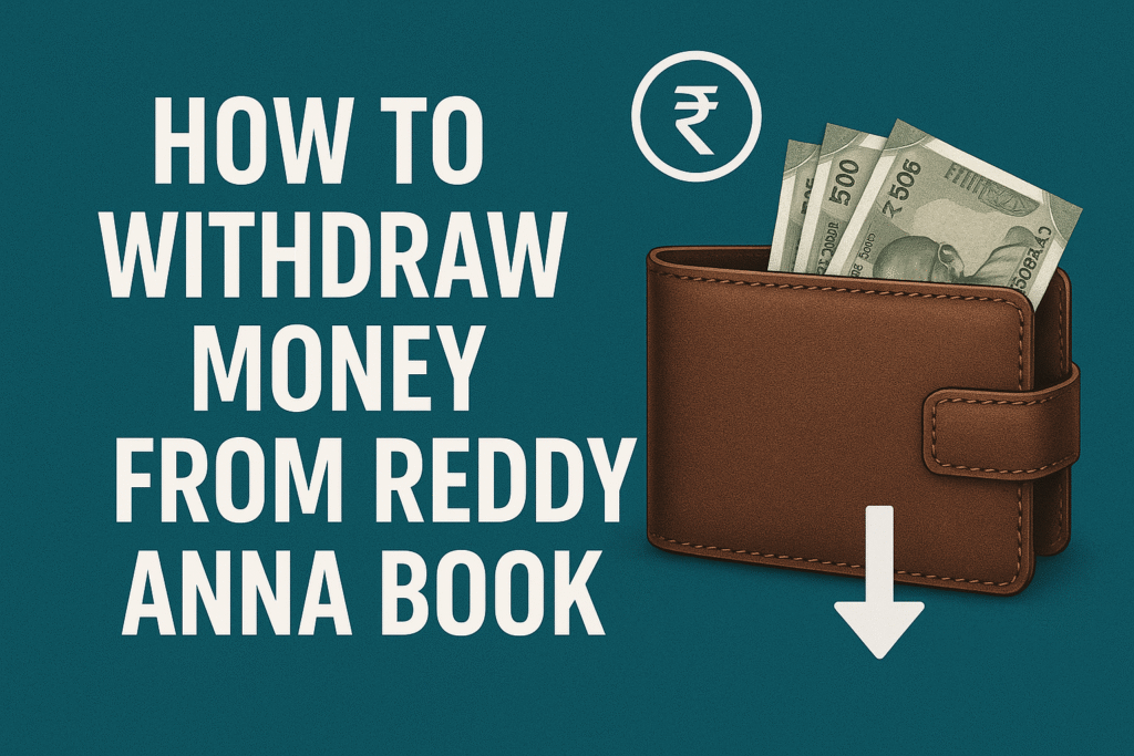 How to Withdraw Money from Reddy Anna Book