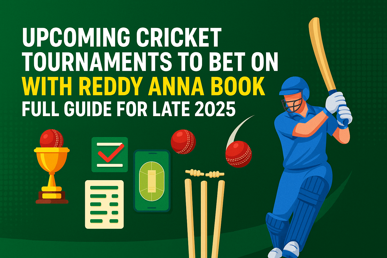 Upcoming Cricket Tournaments to Bet on with Reddy Anna