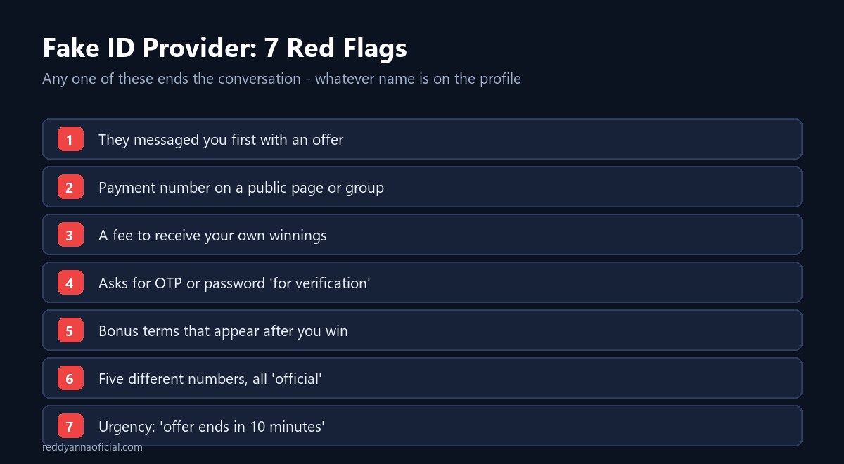 Fake ID provider red flags - seven signs that end the conversation