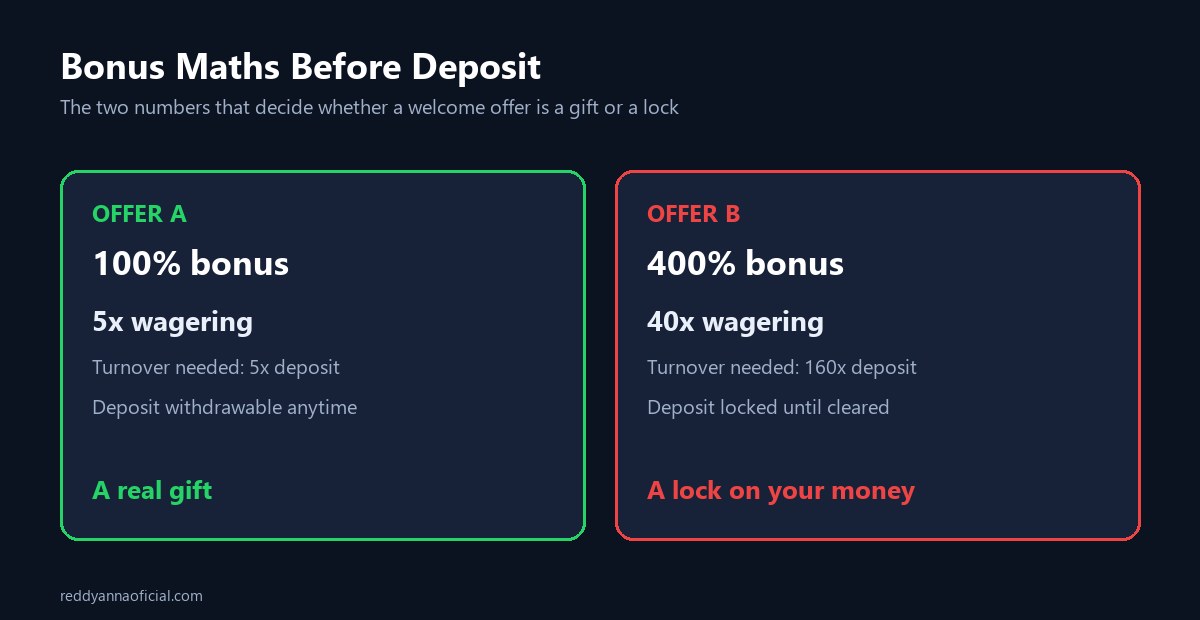 Gold365 ID bonus check - wagering maths that separates a gift from a lock